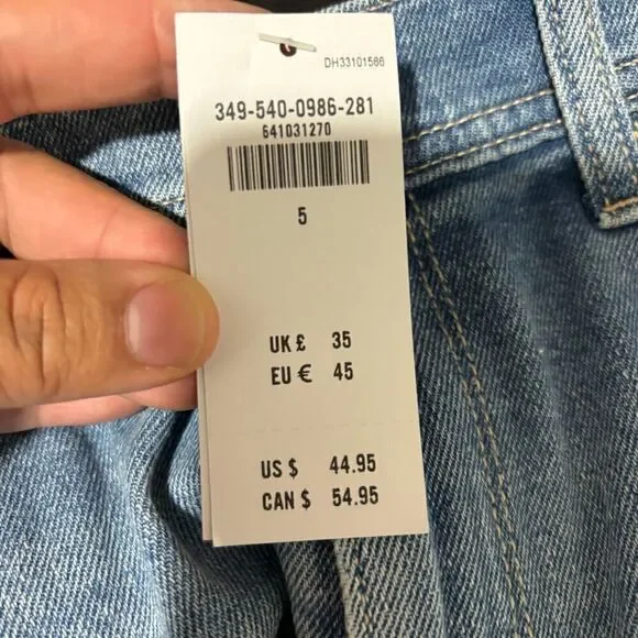 NEW Hollister Ultra High Rise‎ 2" Cut-Off Vintage Short 5  Stretch Ripped Denim - Picture 6 of 8